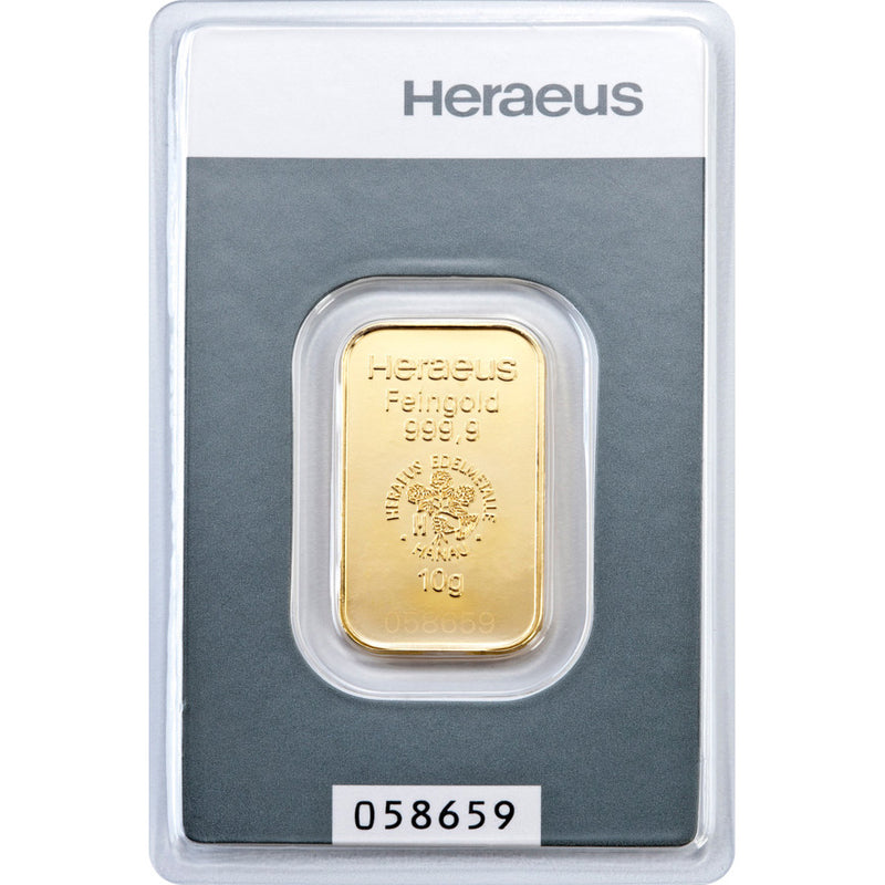 Goldbarren 10g - Heraeus